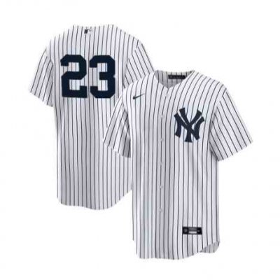 Men's New York Yankees #23 Don Mattingly White Cool Base Stitched Baseball Jersey