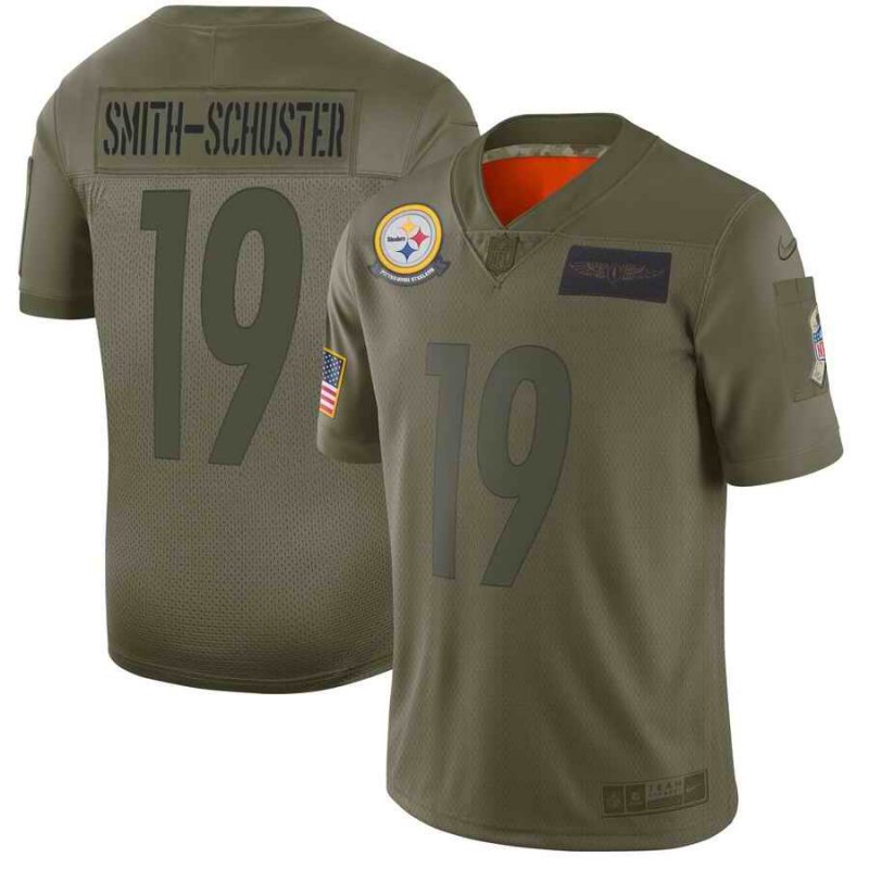 Men's Pittsburgh Steelers #19 JuJu Smith-Schuster 2019 Camo Salute To Service Limited Stitched NFL Jersey