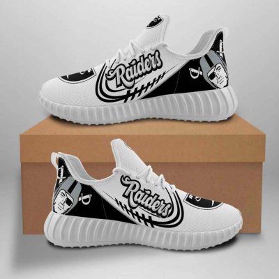 Women's NFL Las Vegas Raiders Mesh Knit Sneakers/Shoes 011