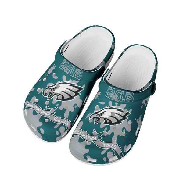 Men's Philadelphia Eagles Bayaband Clog Shoes 002