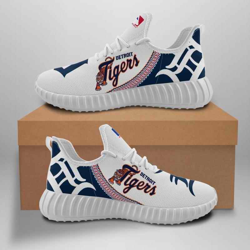 Men's Detroit Tigers Mesh Knit Sneakers/Shoes 008