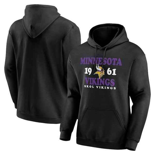 Men's Minnesota Vikings Black Fierce Competitor Pullover Hoodie