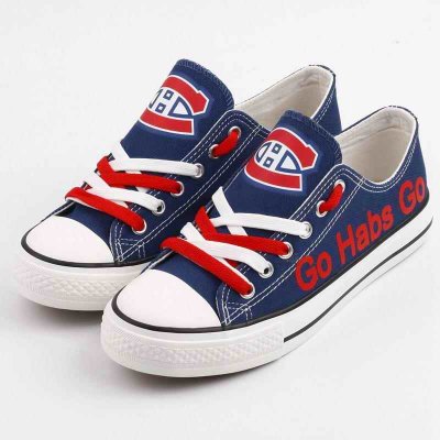 Women's Montreal Canadiens Repeat Print Low Top Sneakers 001