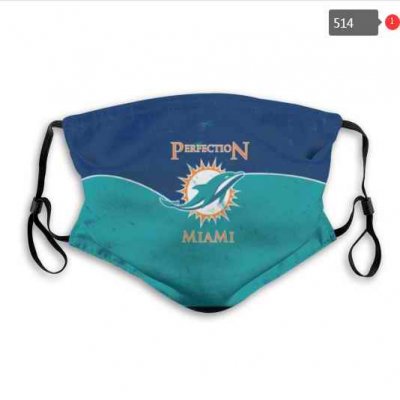 Miami Dolphins Face Mask 004 Filter Pm2.5 (Pls check description for details)