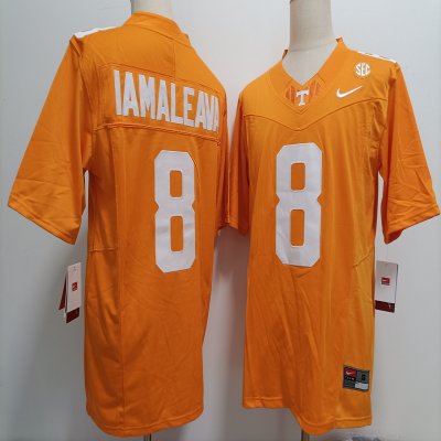 Men's Tennessee Volunteers #8 Nico Iamaleava Orange F.U.S.E Stitched Jersey