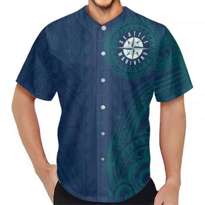 Men's Seattle Mariners Navy Baseball Jersey