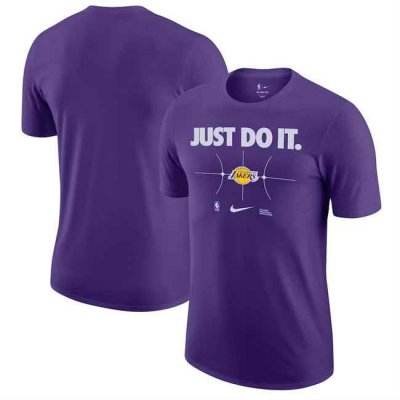 Men's Los Angeles Lakers Purple Just Do It T-Shirt