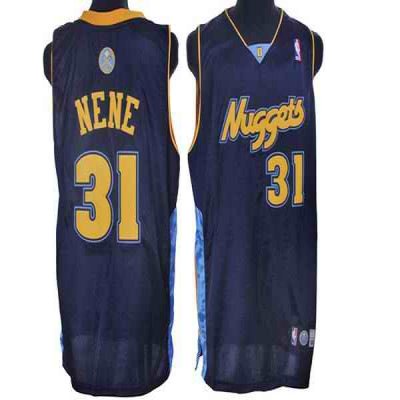 Nuggets #31 Nene Hilario Stitched Dark Blue NBA Jersey