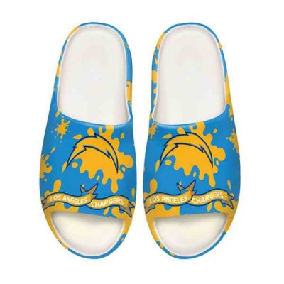 Women's Los Angeles Chargers Yeezy Slippers/Shoes 001