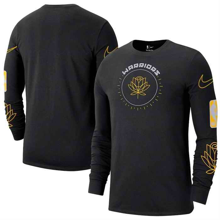 Men's Golden State Warriors Black 2022/23 City Edition Essential Expressive Long Sleeve T-Shirt