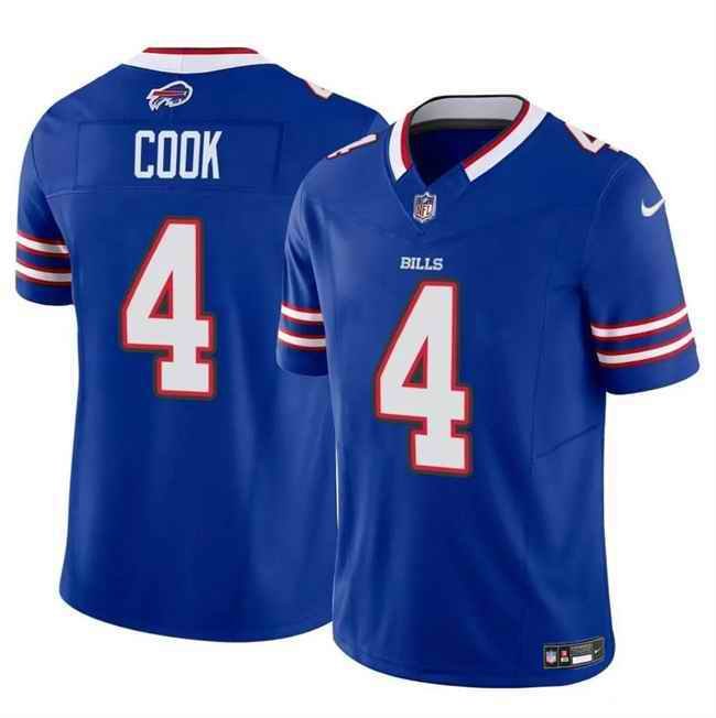 Men's Buffalo Bills #4 James Cook Blue 2023 F.U.S.E. Vapor Untouchable Limited Stitched Football Jersey