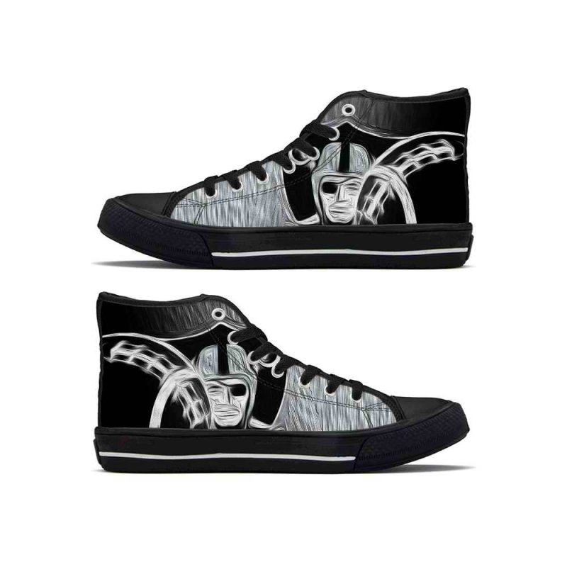 Women's Las Vegas Raiders High Top Canvas Sneakers 002