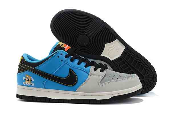 Men's Dunk Low SB Grey/Blue Shoes 0150