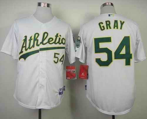 Athletics #54 Sonny Gray White Cool Base Stitched MLB Jersey