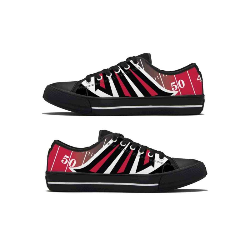 Women's Atlanta Falcons Low Top Canvas Sneakers 001