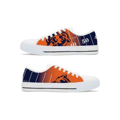 Men's Chicago Bears Low Top Canvas Sneakers 002