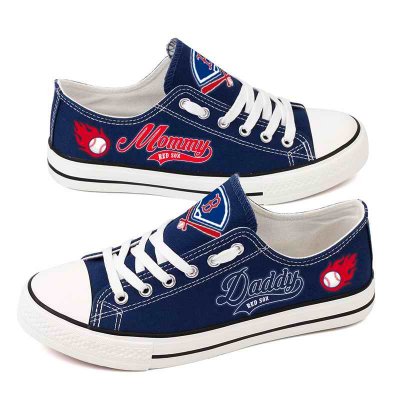 Women's Boston Red Sox Repeat Print Low Top Sneakers 005