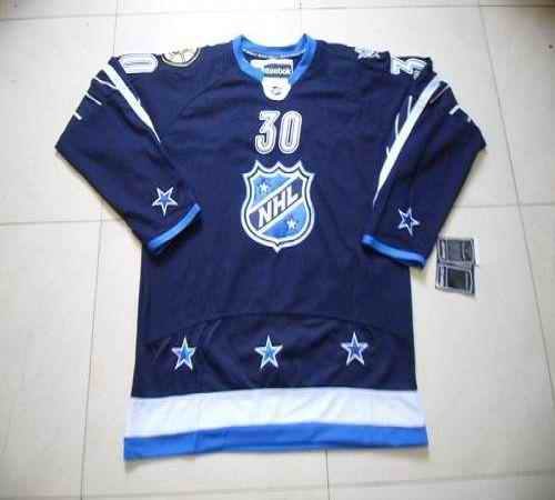 Bruins #30 Tim Thomas 2012 All Star Navy Blue Stitched NHL Jersey