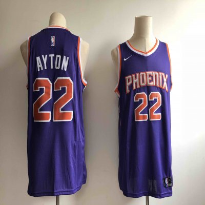 Men's Phoenix Suns #22 Deandre Ayton Purple Swingman Stitched NBA Jersey