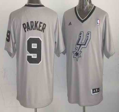 Spurs #9 Tony Parker Grey 2013 Christmas Day Swingman Stitched NBA Jersey