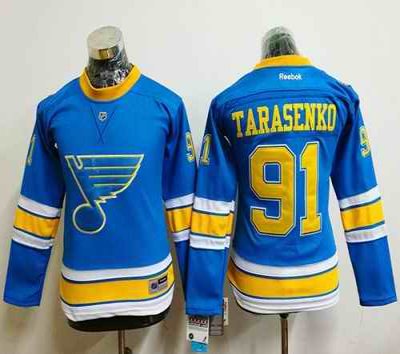 Blues #91 Vladimir Tarasenko Light Blue 2017 Winter Classic Women's Stitched NHL Jersey