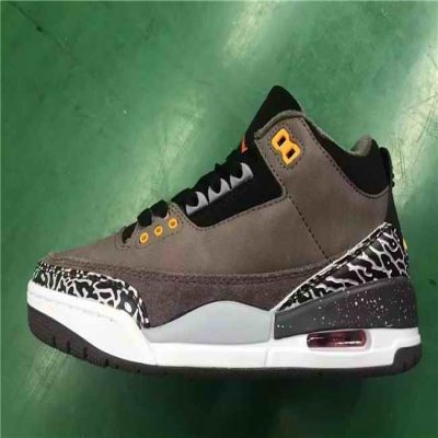 Women's Running weapon Air Jordan 3 Brown shoes 0048