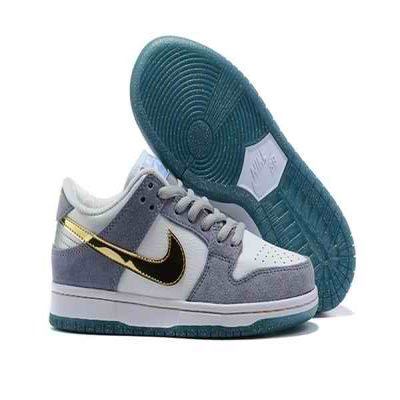 Men's Dunk Low SB White Shoes 0205