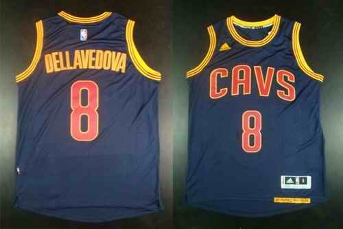 Revolution 30 Cavaliers #8 Matthew Dellavedova Navy Blue CavFanatic Stitched NBA Jersey