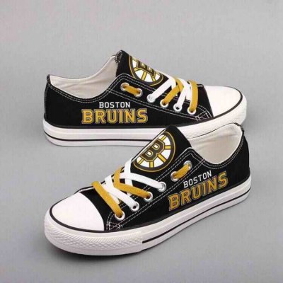 Women's Boston Bruins Repeat Print Low Top Sneakers 001