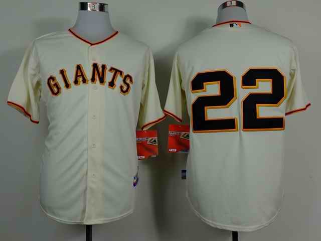 Giants #22 Will Clark Cream Home Cool Base Stitched MLB Jersey