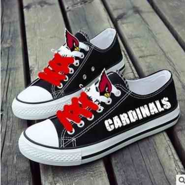 Women's NFL Arizona Cardinals Repeat Print Low Top Sneakers 002