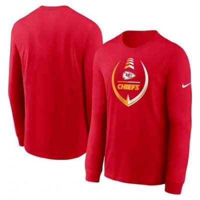 Men's Kansas City Chiefs Red Icon Legend Performance Long Sleeve T-Shirt