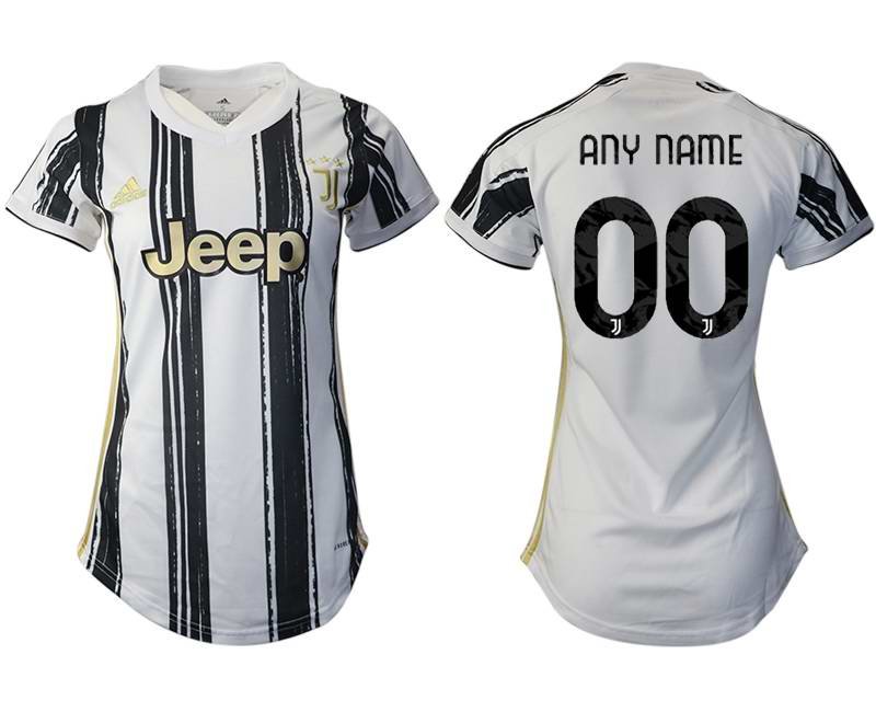 Women's Juventus Personalized Home Soccer Club Jersey