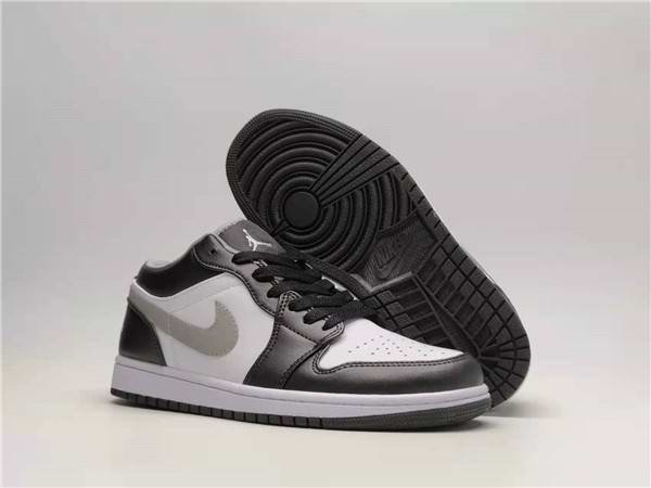 Men's Running Weapon Air Jordan 1 White/Black Shoes 0240