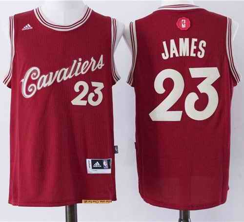 Cavaliers #23 LeBron James Red 2015-2016 Christmas Day Stitched NBA Jersey