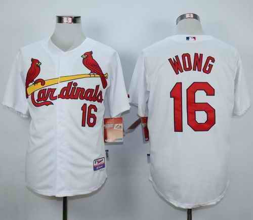 Cardinals #16 Kolten Wong White 1982 Turn Back The Clock Stitched MLB Jersey