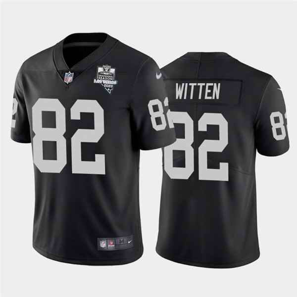 Youth  Las Vegas Raiders #82 Jason Witten 2020 Black Inaugural Season Vapor Limited Stitched Jersey