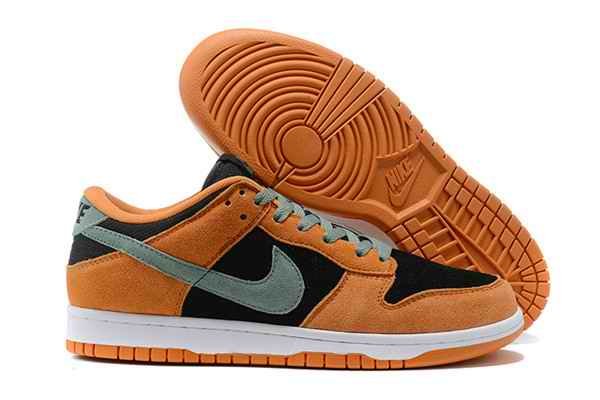 Women's Dunk Low SB Orange/Black Shoes 0173