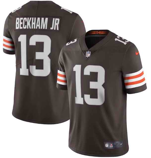 Men's Cleveland Browns #13 Odell Beckham Jr.?New Brown Vapor Untouchable Limited NFL Stitched Jersey