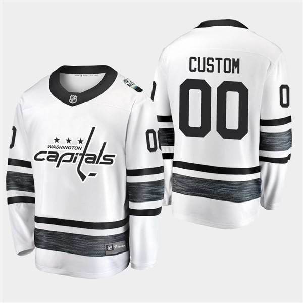 Men's Washington Capitals Custom 2019 NHL All-Star White Stitched Jersey