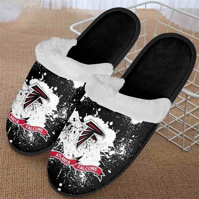 Men's Atlanta Falcons Team Logo Staycation Slippers/Shoes(Pls check description for details) 002