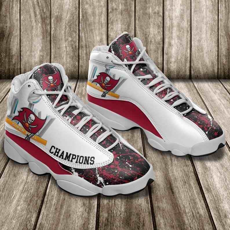 Women's Tampa Bay Buccaneers Super Bowl LV Limited Edition JD13 Sneakers 003  NFL008F14