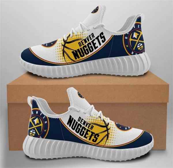 Men's Denver Nuggets Mesh Knit Sneakers/Shoes 002