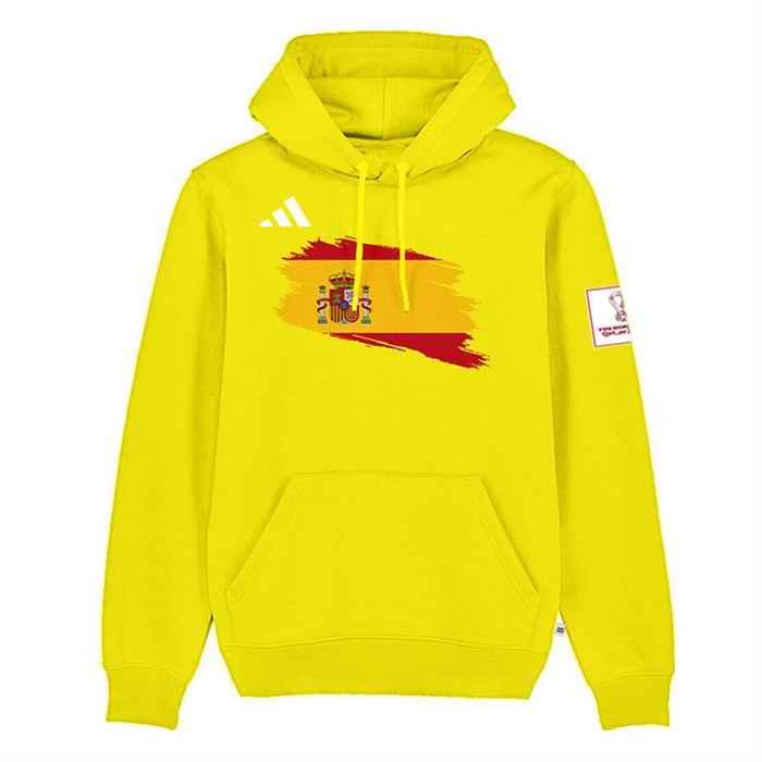 Men's Spain FIFA World Cup Soccer Hoodie Yellow