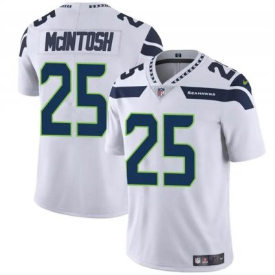 Youth Seattle Seahawks #25 Kenny McIntosh White Vapor Limited Stitched Football Jersey