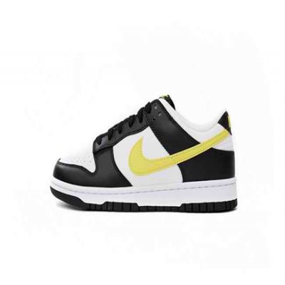 Men's Dunk Low Black/White Shoes 0445