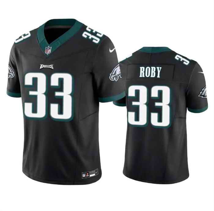 Men's Philadelphia Eagles #33 Bradley Roby Black 2023 F.U.S.E. Vapor Untouchable Limited Stitched Football Jersey