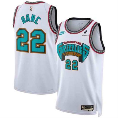 Men's Memphis Grizzlies #22 Desmond Bane White 2024/25 Classic Edition Swingman Stitched Basketball Jersey