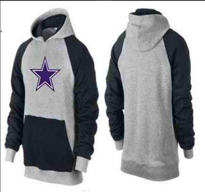 Dallas Cowboys Logo Pullover Hoodie Grey & Blue