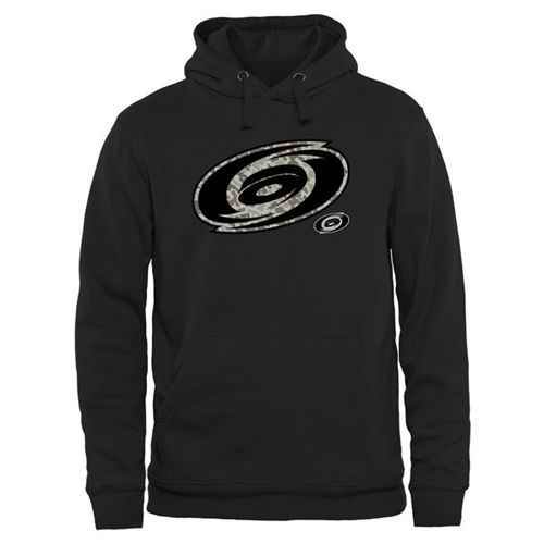 Men's Carolina Hurricanes Black Rink Warrior Pullover Hoodie